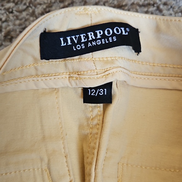 Liverpool Women's Mustard Yellow Roll-Cuff Shorts - Picture 6 of 7